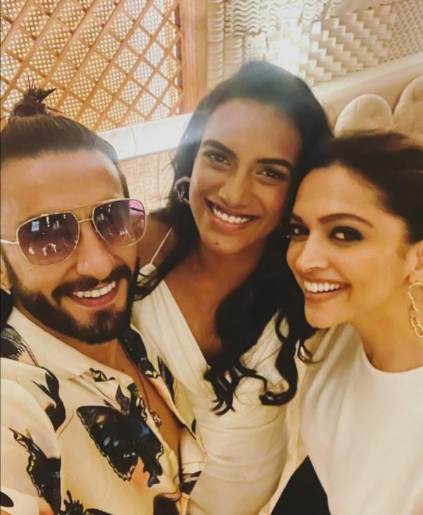 A match between Sindhu and Deepika Padukone