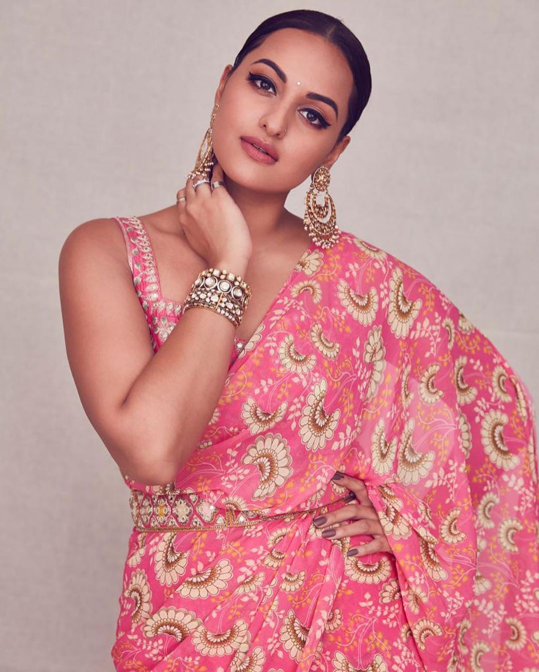 Sonakshi Sinha in Red and White